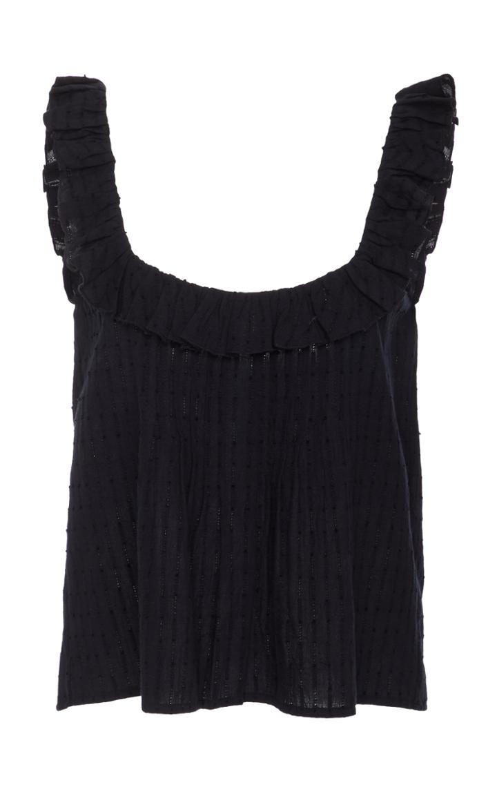 Frame Denim Ruffle Tank