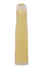 Moda Operandi Monique Lhuillier Crystal-embellished Lace-overlay Dress Size: 2