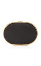 Mark Cross Gabriella Satin-filled Brass Clutch
