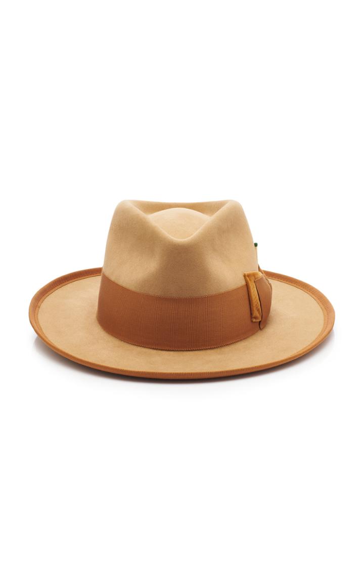 Nick Fouquet Grouper Fur Felt Fedora Size: 7 3/8