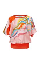 Emilio Pucci Printed Satin Pullover
