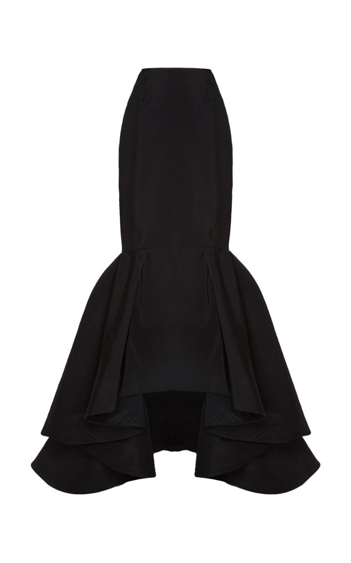 Elizabeth Kennedy Silk Faille Trumpet Skirt