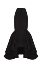 Elizabeth Kennedy Silk Faille Trumpet Skirt