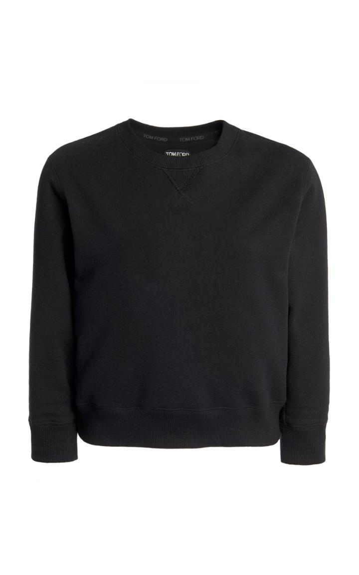 Moda Operandi Tom Ford Cropped Cotton Sweatshirt