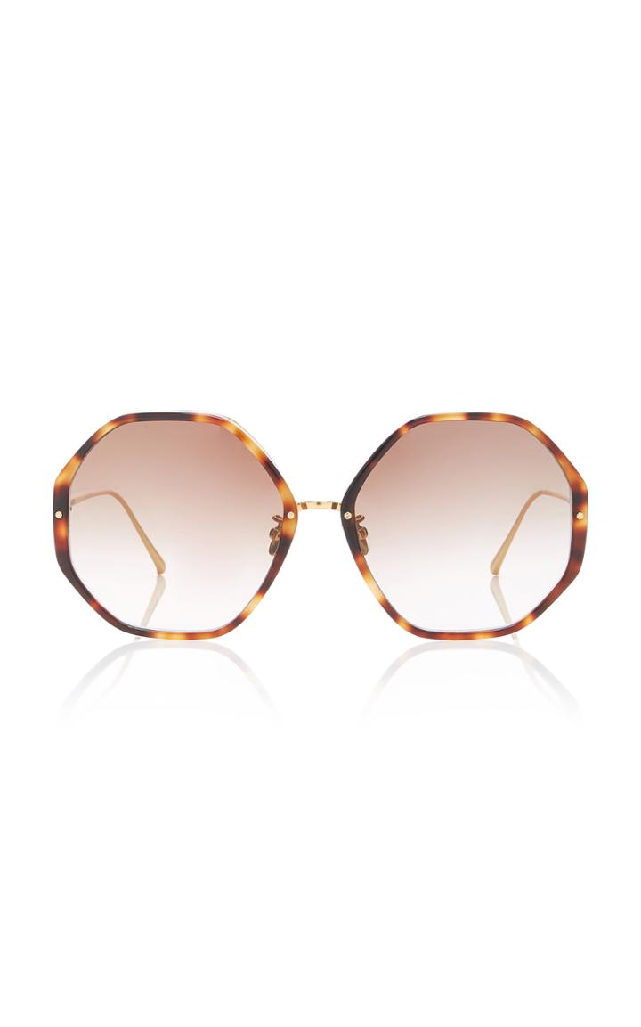 Moda Operandi Linda Farrow Cat-eye Tortoiseshell Acetate And Titanium Sunglasses