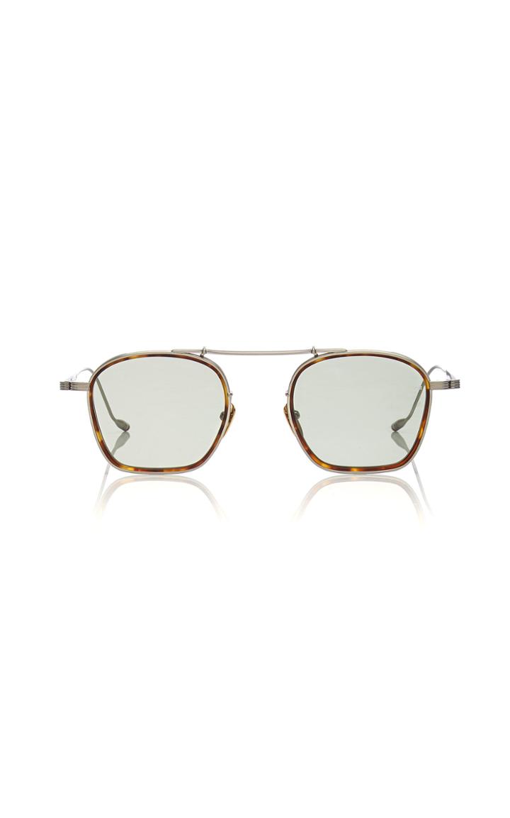 Jacques Marie Mage Baudelaire Round-frame Titanium Sunglasses