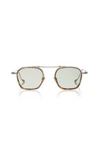 Jacques Marie Mage Baudelaire Round-frame Titanium Sunglasses