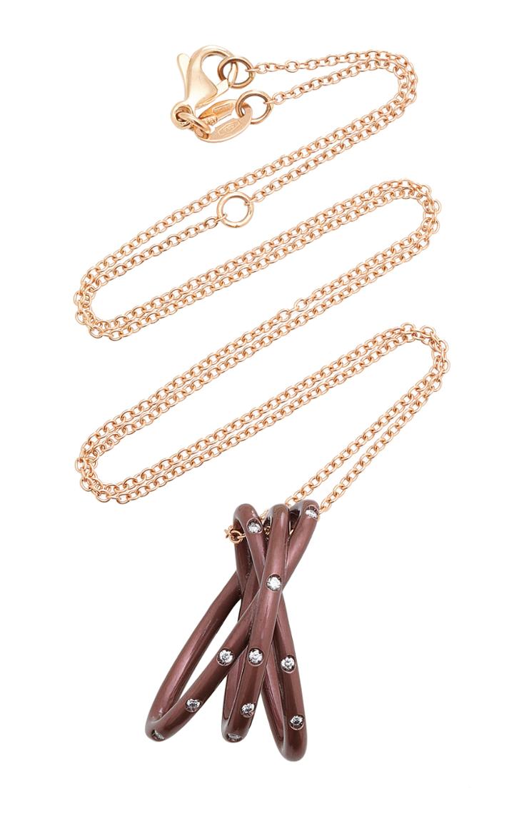 Syz Fireworks Titanium And Pink Gold Twinkle Twinkle Necklace