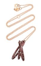 Syz Fireworks Titanium And Pink Gold Twinkle Twinkle Necklace