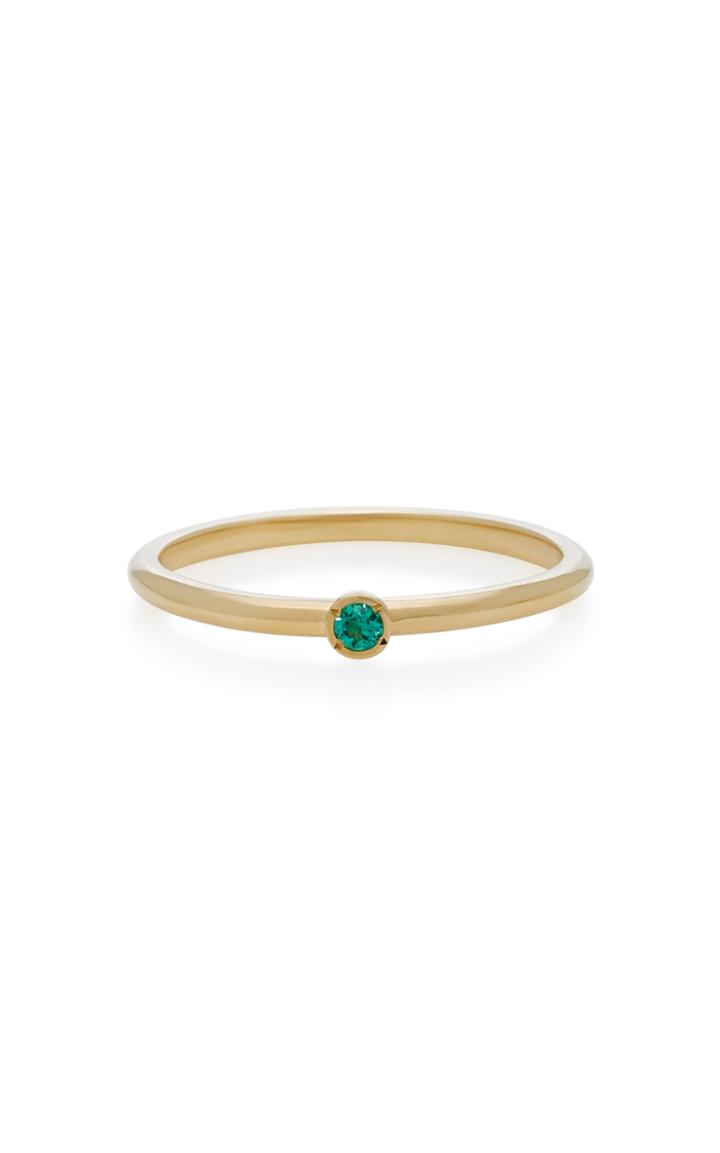 Octavia Elizabeth 18k Gold Emerald Ring