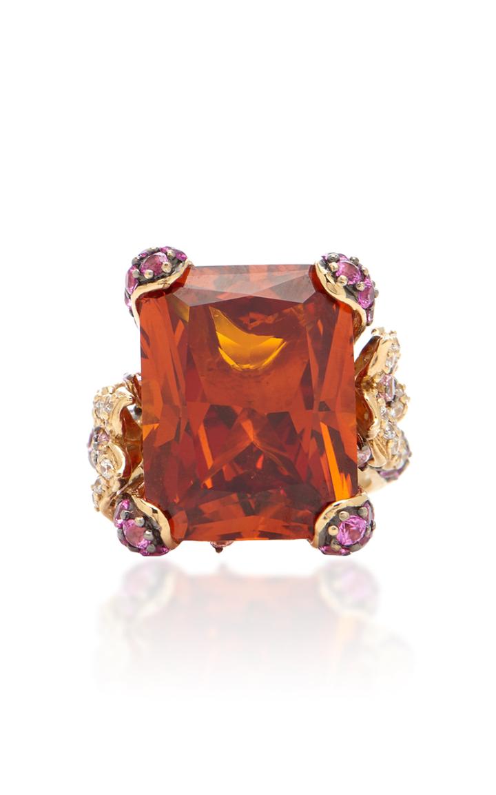 Anabela Chan Imperial Cinderella 18k Gold Vermeil And Multi-stone Ring