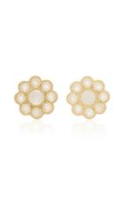 Ashley Mccormick Halliday 18k Gold Moonstone Earrings