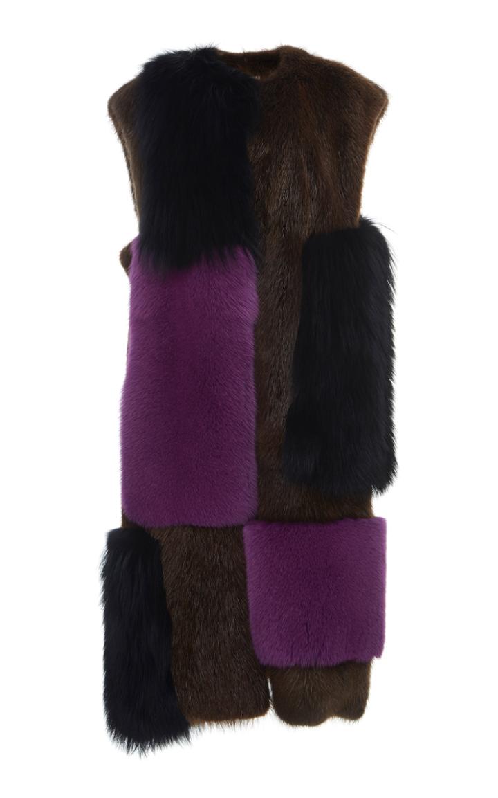 Marni Beaver Fur Vest