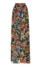 Richard Quinn Printed Chiffon Wide-leg Pants