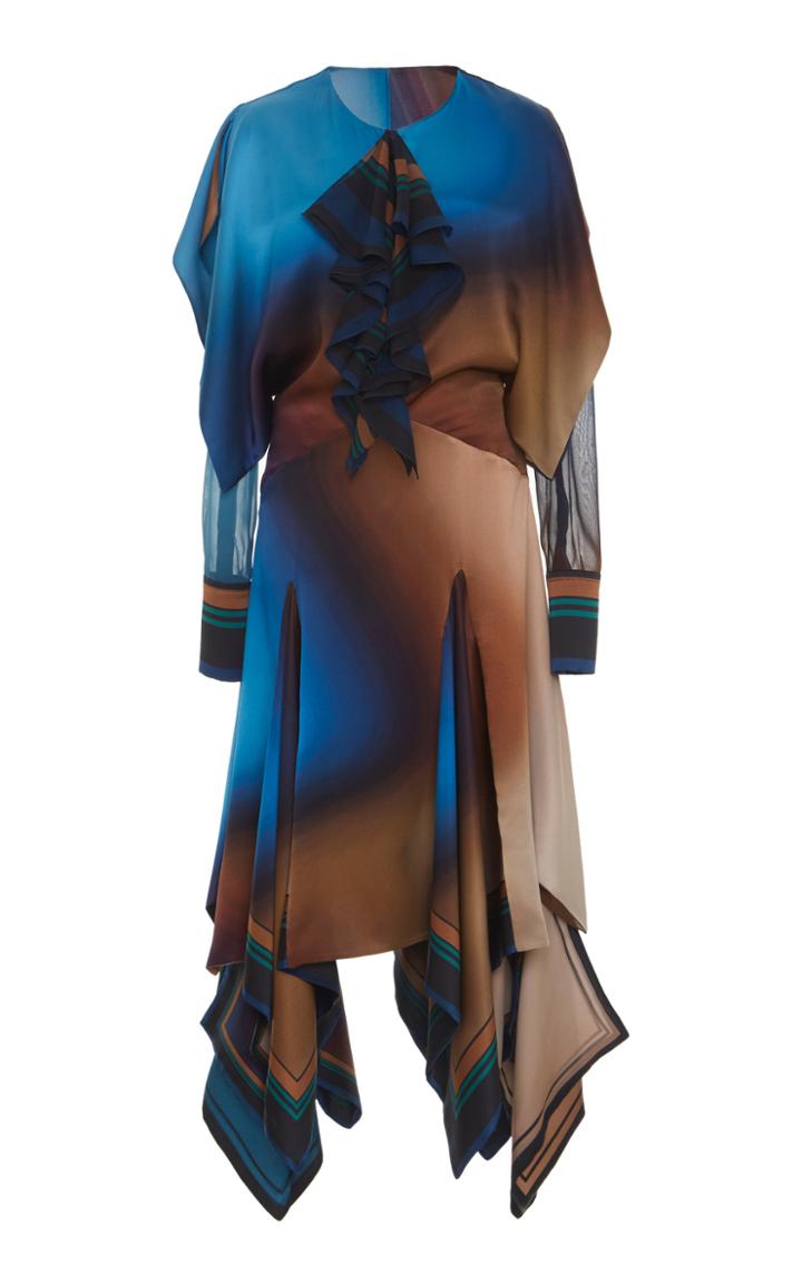 Roberto Cavalli Silk Print Midi Dress