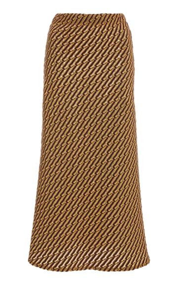 Beaufille Balla Jacquard-knit Midi Skirt