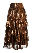 Lilly Sarti Ruffle Maxi Long Skirt