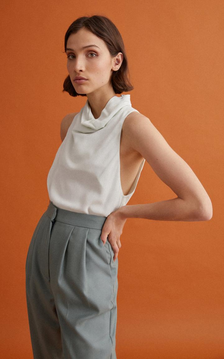Moda Operandi Acler Owler Sleeveless Cowl Neck Top