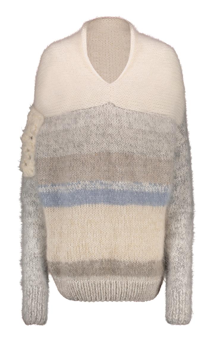 Tuinch Oversized Striped Sweater
