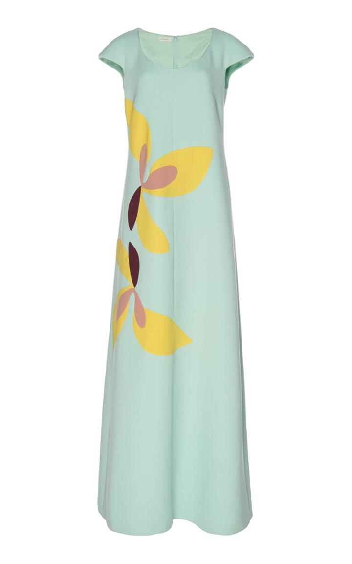 Delpozo Long Patchwork Dress