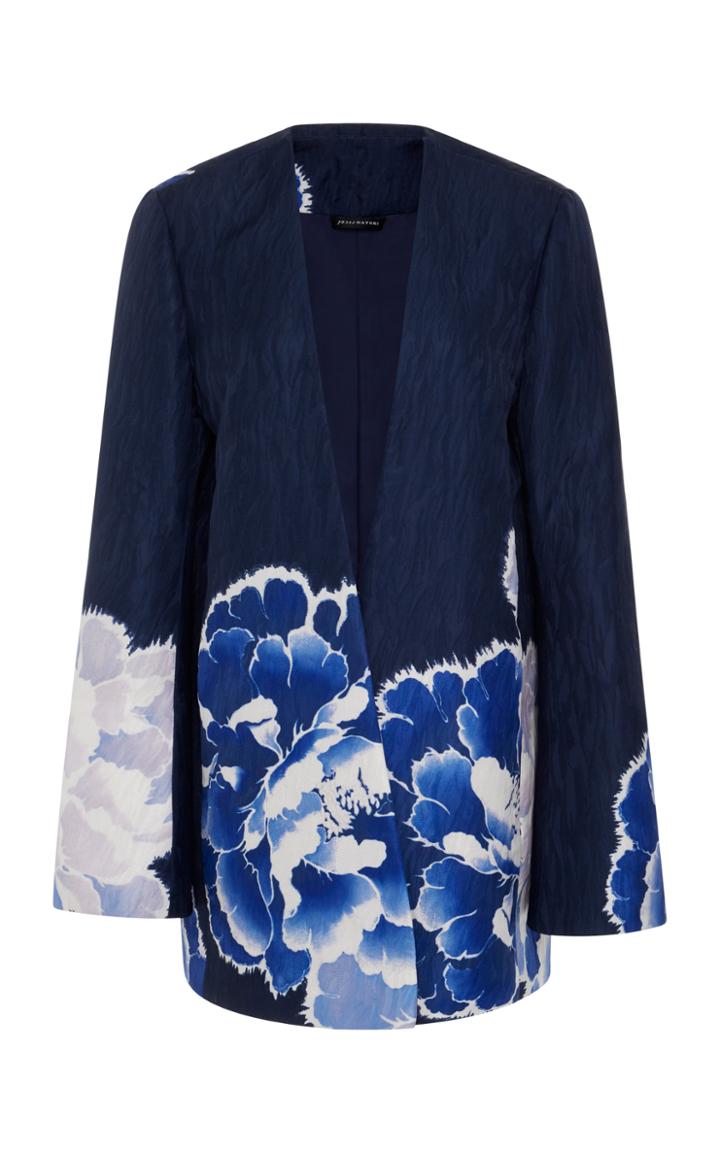 Josie Natori Floral Toper Coat