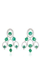 Sintessi Emerald And Diamond Drop Earrings