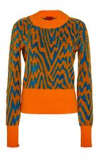 Missoni Bi-color Cinched Waist Pullover