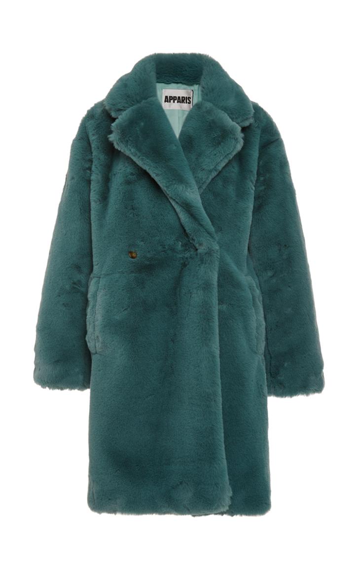 Apparis Zahra Collared Faux Fur Coat