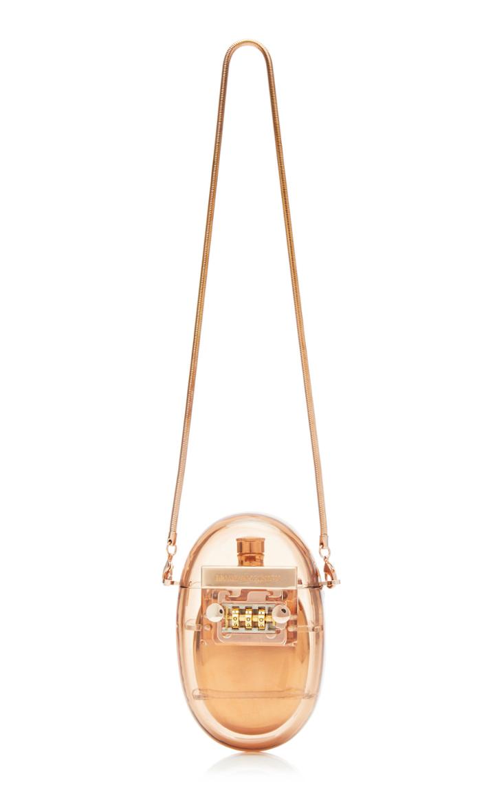 Moda Operandi Brandon Maxwell Lock-detailed Flask Acrylic Clutch Bag