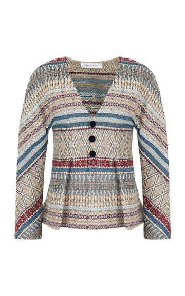 Razan Alazzouni Tribal Print Jacket