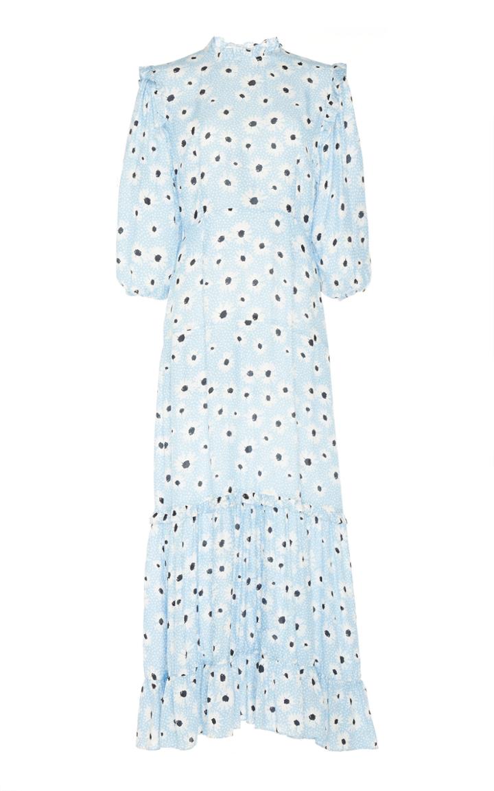 Rixo Monet Cotton-and-silk-blend Dress