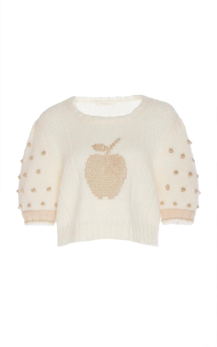 Loveshackfancy Cyrielle Cropped Pullover