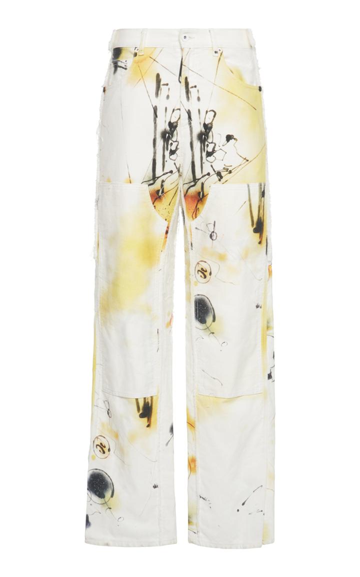 Off-white C/o Virgil Abloh Futura Painted Carpenter Jeans