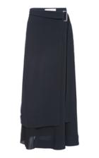 Victoria Beckham Pleat Panel Wrap Skirt