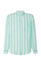 Onia Abe Striped Linen Shirt