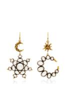 Judy Geib One-of-a-kind Sun And Moon Earrings