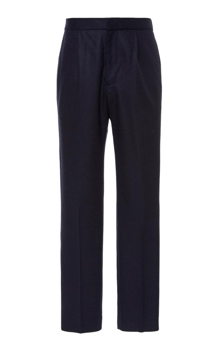 Camoshita Wool-blend Straight-leg Pants Size: 44