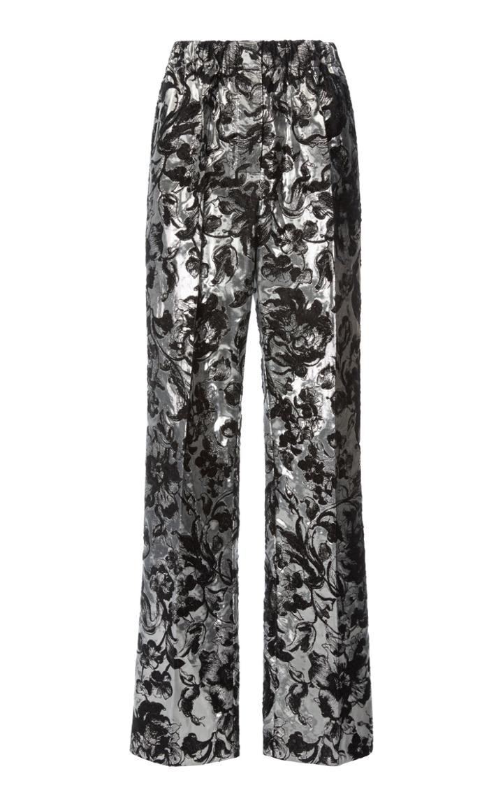 Christopher Kane Floral Jacquard Trouser