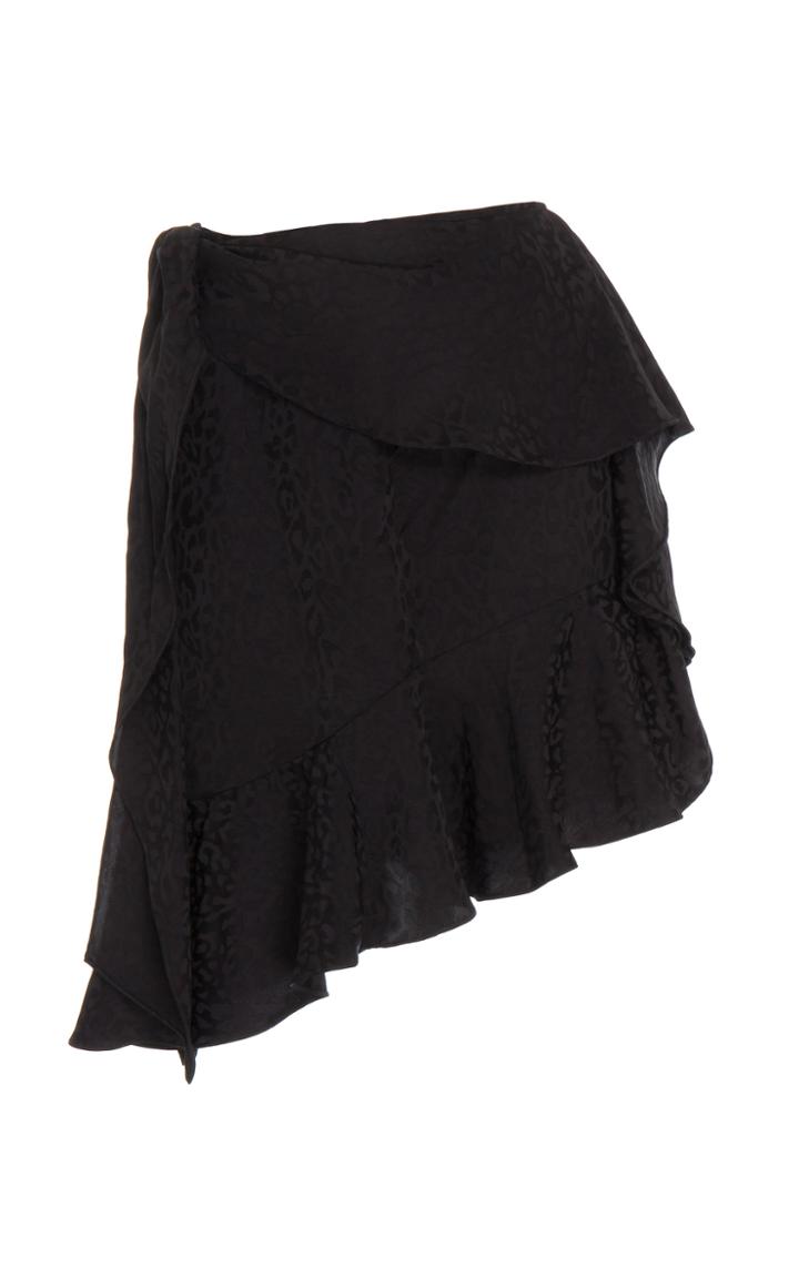 Johanna Ortiz Nonsense Moments Asymmetric Crepe Mini Skirt