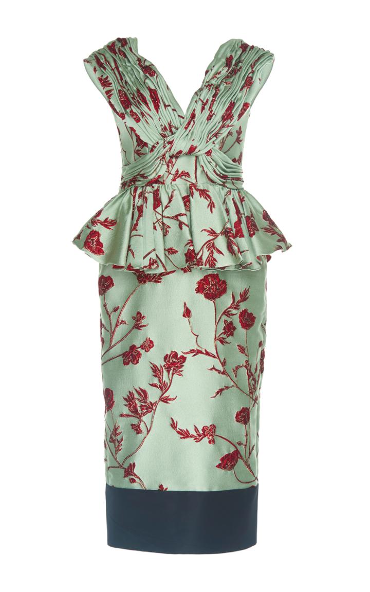 Johanna Ortiz Nicolasa Ruched Jacquard Dress