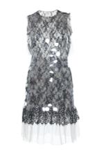 Huishan Zhang Sequin Smocked Lace Dress