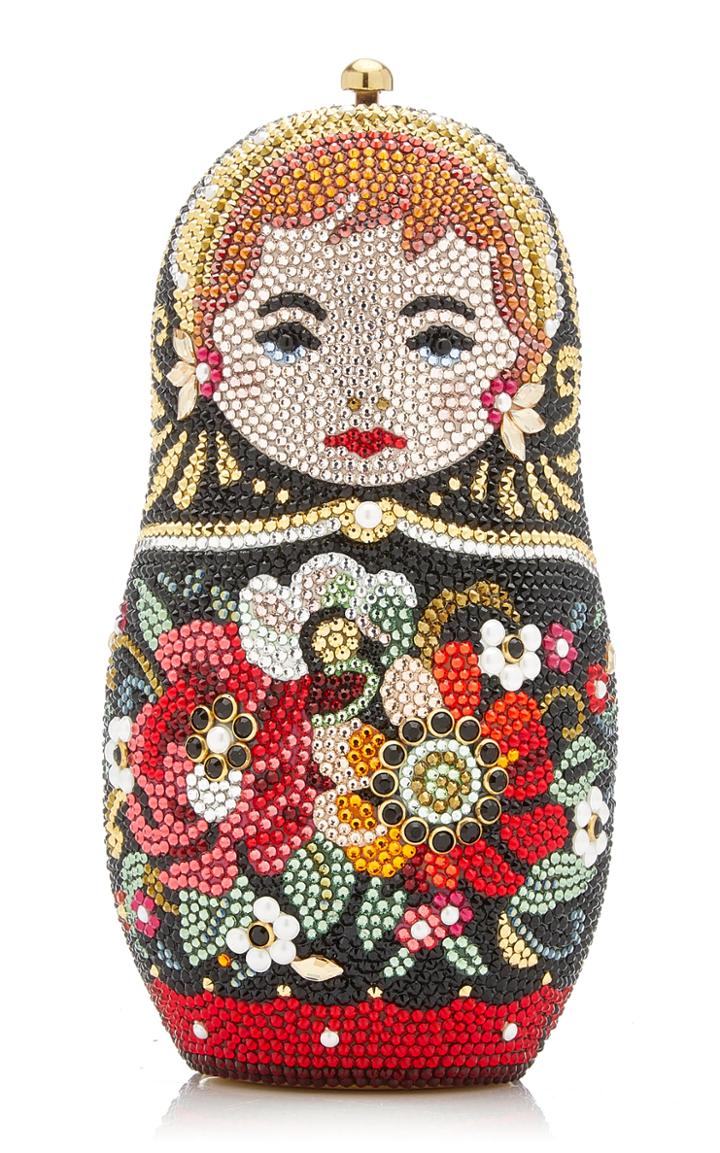 Moda Operandi Judith Leiber Couture Russian Doll Crystal Novelty Clutch