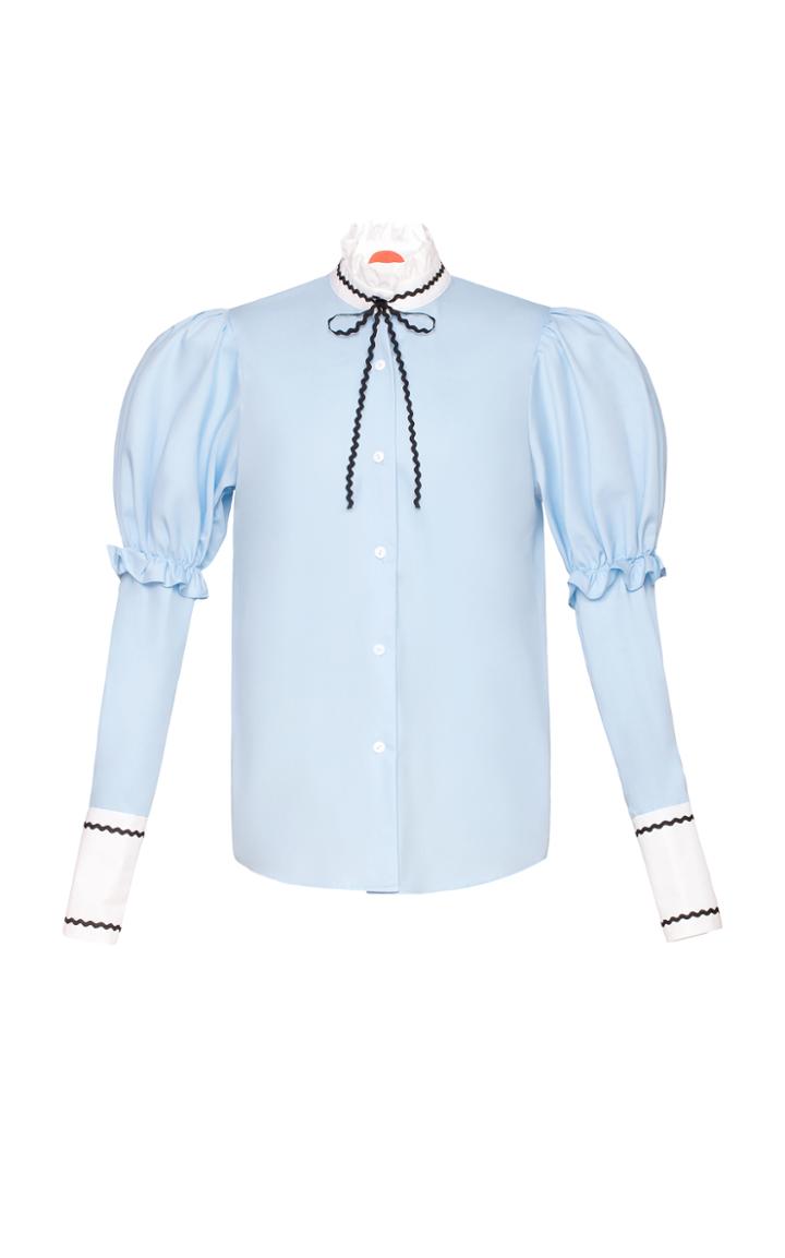 Marianna Senchina Puff Sleeve Button-up Shirt