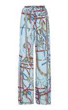 Moda Operandi Lanvin Sequin Embellished Chain Print Pants Size: 36