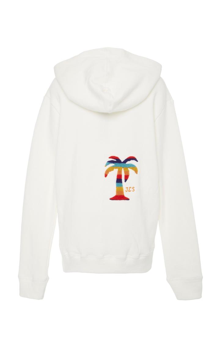 The Elder Statesman M'o Exclusive Cotton Fleece Hoodie