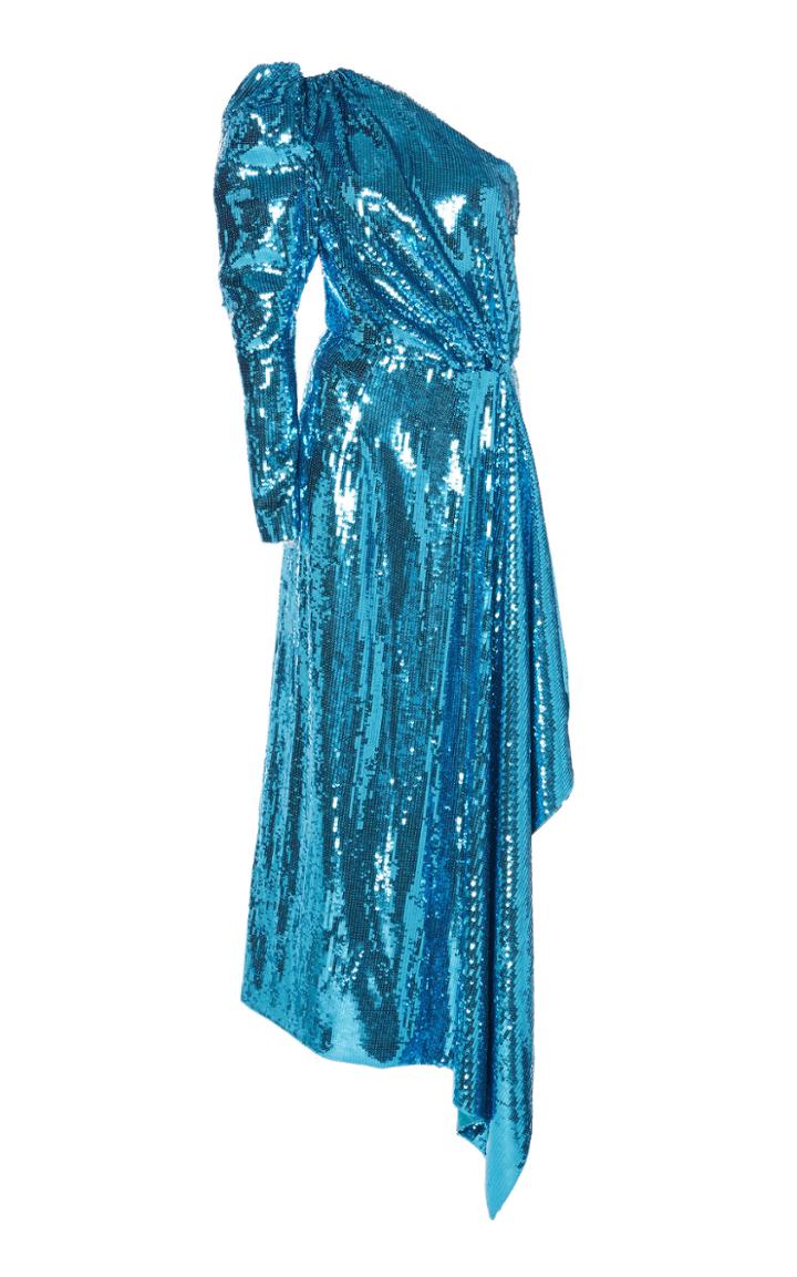 16arlington One-shoulder Sequin Gown