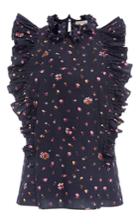 Rebecca Taylor Mia Floral Print Top