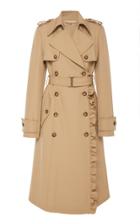 Michael Kors Collection Ruffled Wool Trench Coat
