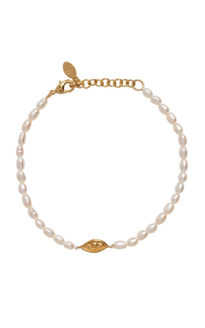 Moda Operandi Pamela Love Beaded Eye Pearl Bracelet