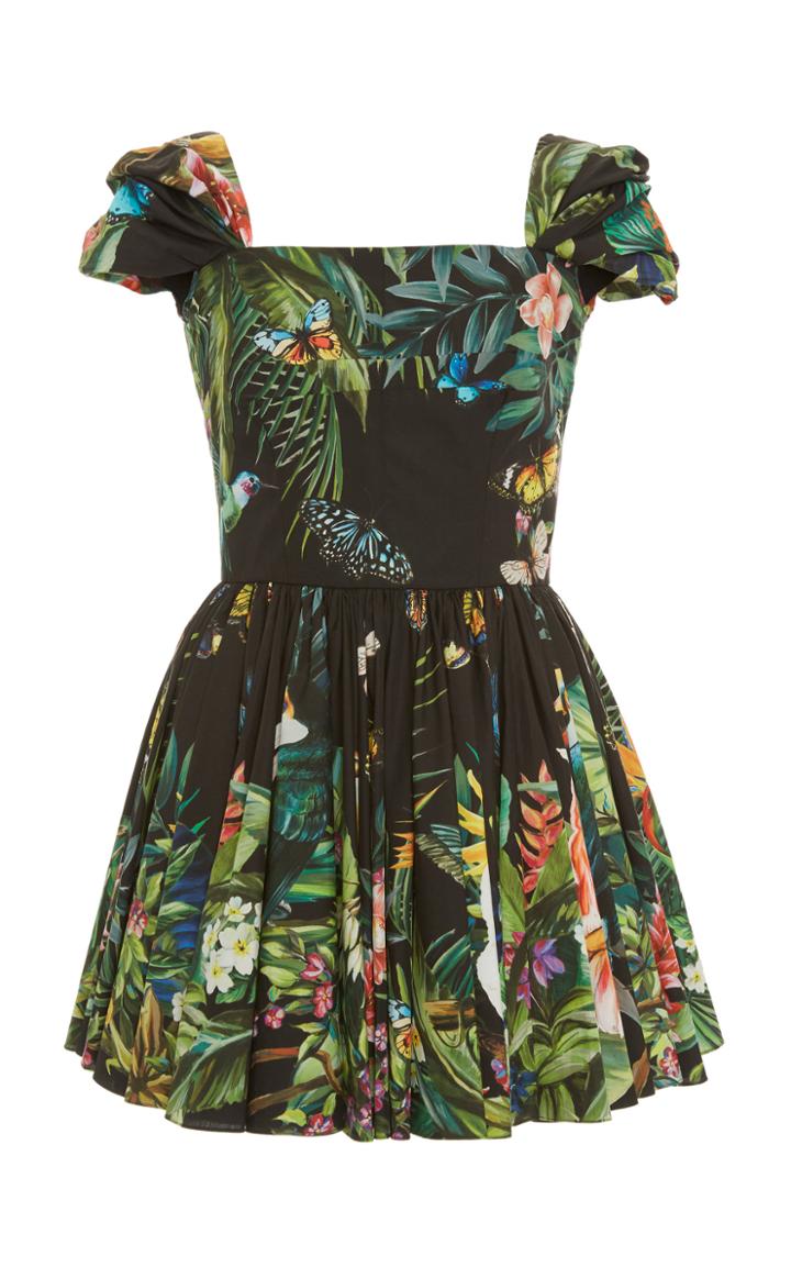 Moda Operandi Dolce & Gabbana Jungle-printed Poplin Dress Size: 38